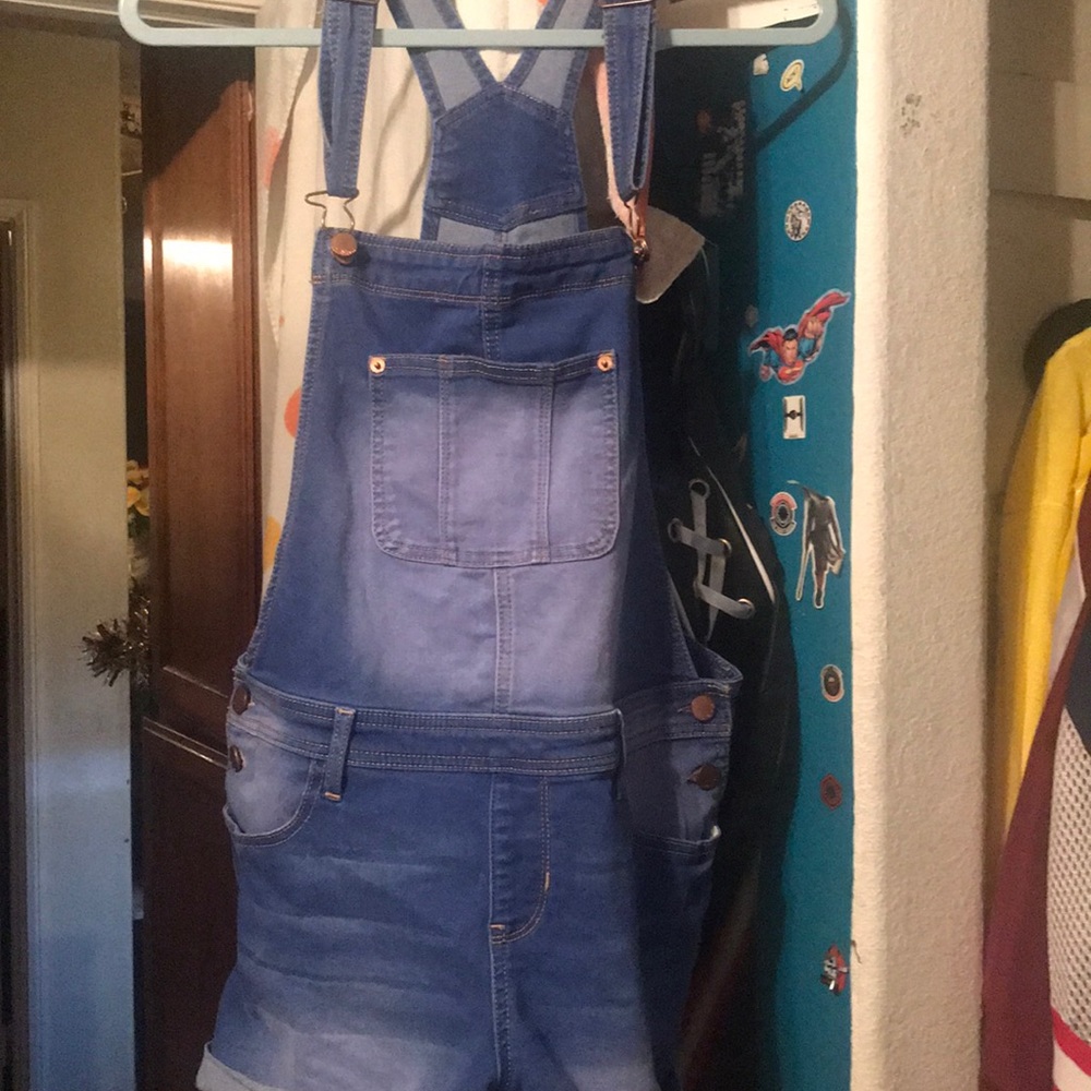 Misses denim overall semi new